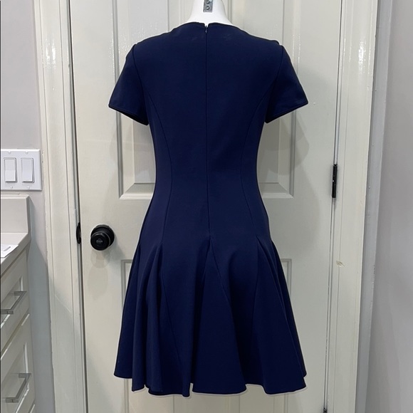 HALSTON HERITAGE Navy Stretch Ponte Dress EUC! - Picture 8 of 11